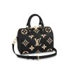 Best Replicas Bags - LV Replica Bicolor Empreinte Speedy 25 Black/Beige Shop For Best Louis Vuitton LV Replica Bags With Cheap Price