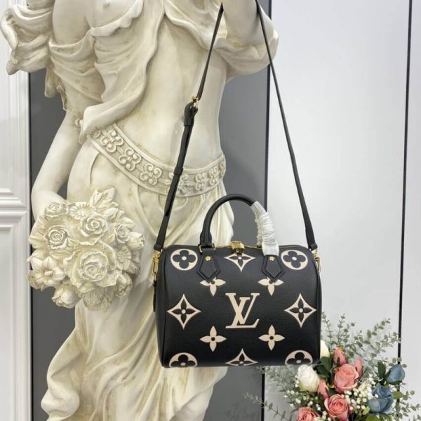 LV Replica Bicolor Empreinte Speedy 25 Black/Beige - Image 3
