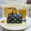 Best Replicas Bags - LV Replica Bicolor Empreinte Speedy 25 Black/Beige Shop For Best Louis Vuitton LV Replica Bags With Cheap Price
