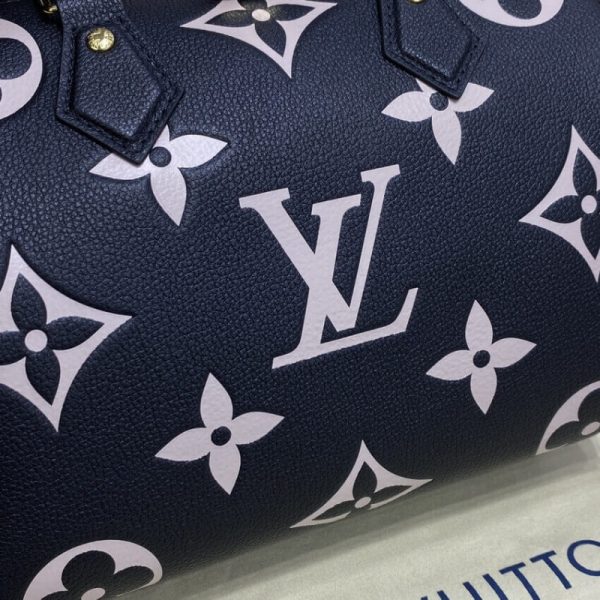 LV Replica Bicolor Empreinte Speedy 25 Black/Beige - Image 9