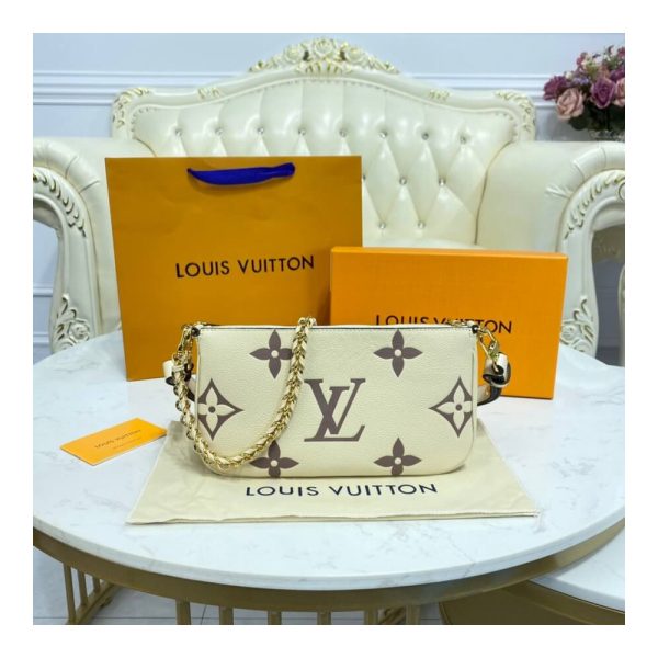 Replica LV Bicolor Multi Pochette Beige – Stylish & Affordable - Image 4