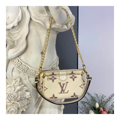 Replica LV Bicolor Multi Pochette Beige – Stylish & Affordable