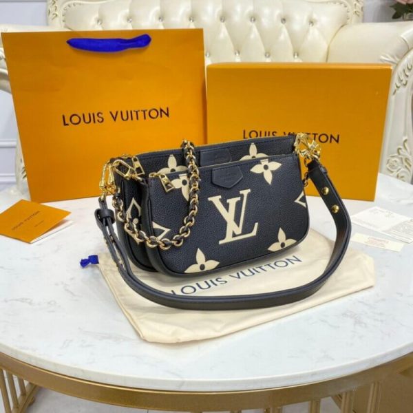 LV Bicolor Multi Pochette Accessoires Replica M45777 - Image 4