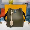 Best Replicas Bags - Replica LV Calfskin Leather Lockme Bucket Bag M55439 Shop For Best Louis Vuitton LV Replica Bags With Cheap Price