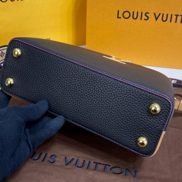 Louis Vuitton Capucines BB Replica Black/Arizona Beige - Image 5
