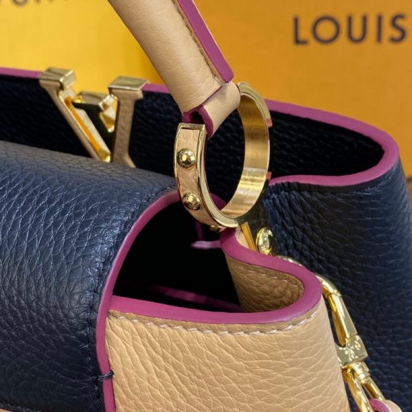 Louis Vuitton Capucines BB Replica Black/Arizona Beige - Image 7