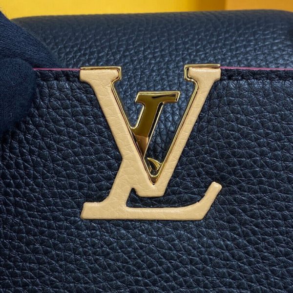 Louis Vuitton Capucines BB Replica Black/Arizona Beige - Image 8
