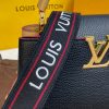Best Replicas Bags - Louis Vuitton Capucines BB Replica Black/Arizona Beige Shop For Best Louis Vuitton LV Replica Bags With Cheap Price