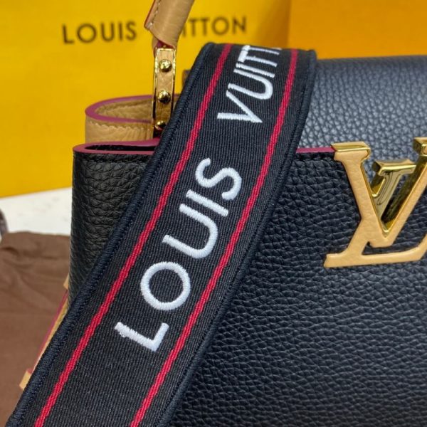 Louis Vuitton Capucines BB Replica Black/Arizona Beige - Image 10
