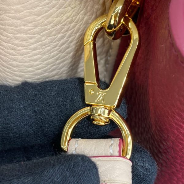 LV Capucines BB Replica Eggshell/Red Handbag M59061 - Image 11