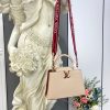 Best Replicas Bags - LV Capucines BB Replica Eggshell/Red Handbag M59061 Shop For Best Louis Vuitton LV Replica Bags With Cheap Price