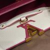 Best Replicas Bags - LV Capucines BB Replica Eggshell/Red Handbag M59061 Shop For Best Louis Vuitton LV Replica Bags With Cheap Price