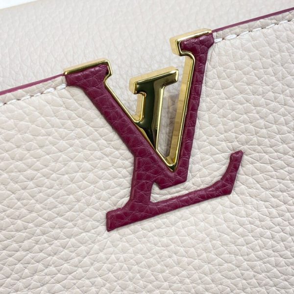 LV Capucines BB Replica Eggshell/Red Handbag M59061 - Image 8
