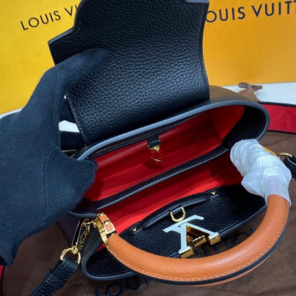 Louis Vuitton Capucines Bb Replica Noir/Rouge Handbag - Image 12