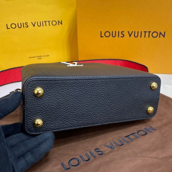 Louis Vuitton Capucines Bb Replica Noir/Rouge Handbag - Image 5