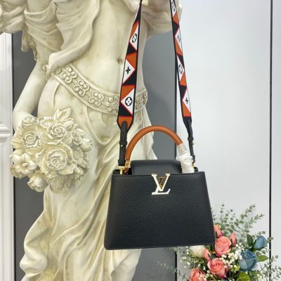 Louis Vuitton Capucines Bb Replica Noir/Rouge Handbag