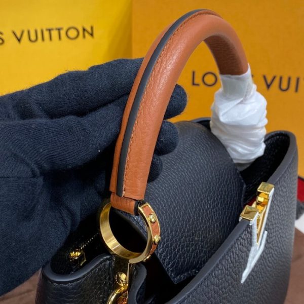 Louis Vuitton Capucines Bb Replica Noir/Rouge Handbag - Image 6