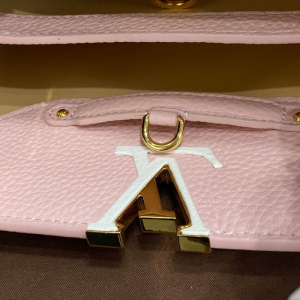 Louis Vuitton Capucines Bb M59061 Rose Beige Replica Handbag - Image 16