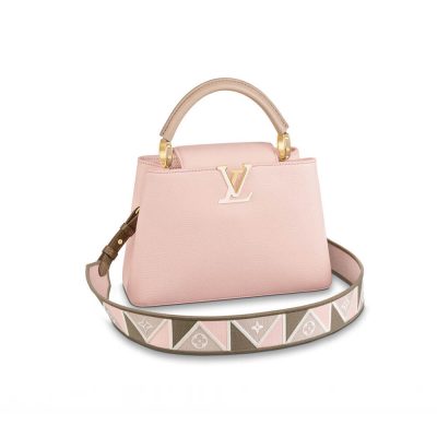 Louis Vuitton Capucines Bb M59061 Rose Beige Replica Handbag