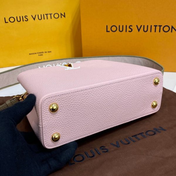 Louis Vuitton Capucines Bb M59061 Rose Beige Replica Handbag - Image 6