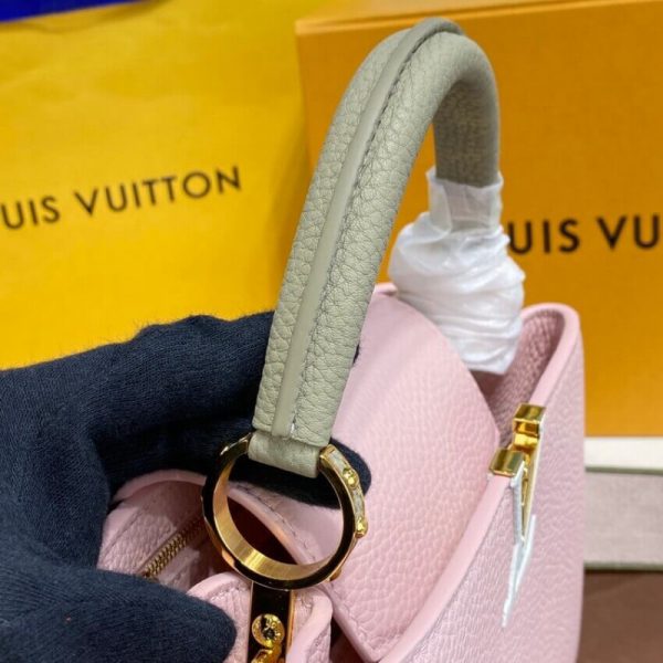 Louis Vuitton Capucines Bb M59061 Rose Beige Replica Handbag - Image 7