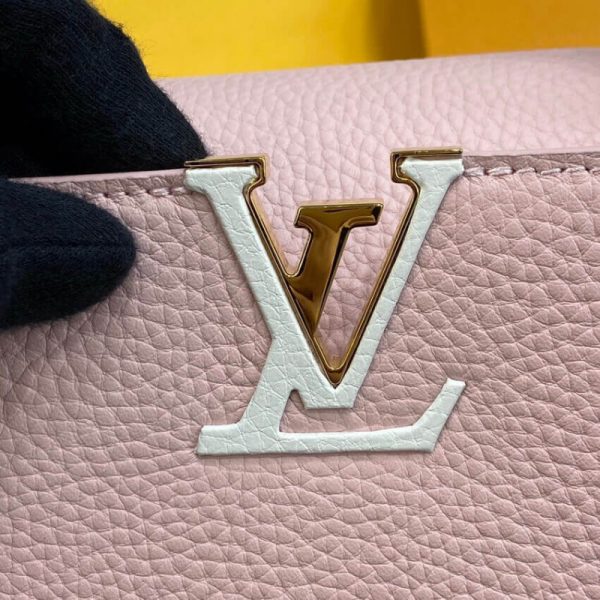 Louis Vuitton Capucines Bb M59061 Rose Beige Replica Handbag - Image 9