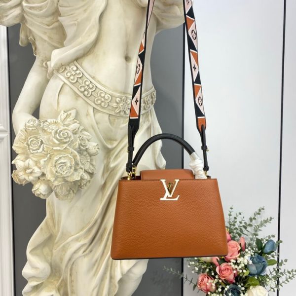 Louis Vuitton Capucines BB Replica Gold/Noir Handbag M59266 - Image 2