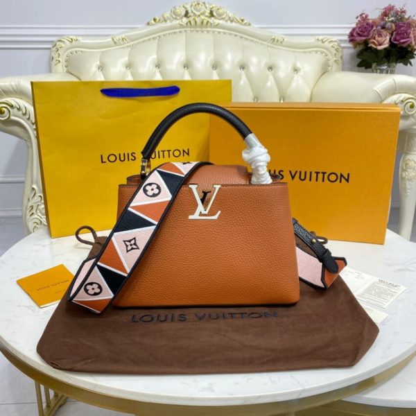 Louis Vuitton Capucines BB Replica Gold/Noir Handbag M59266 - Image 3