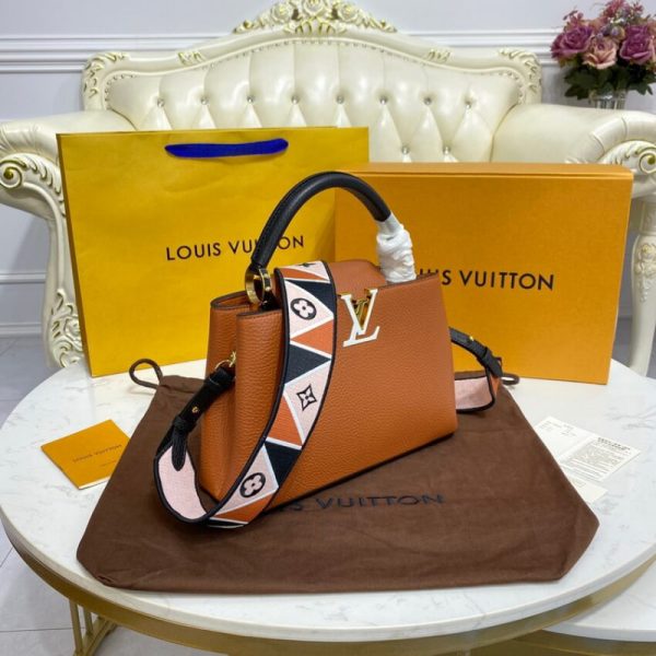 Louis Vuitton Capucines BB Replica Gold/Noir Handbag M59266 - Image 4