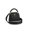 Best Replicas Bags - Replica Louis Vuitton Capucines Mini Bag M56071 in Black Shop For Best Louis Vuitton LV Replica Bags With Cheap Price