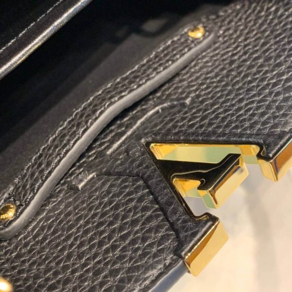 Replica Louis Vuitton Capucines Mini Bag M56071 in Black - Image 12