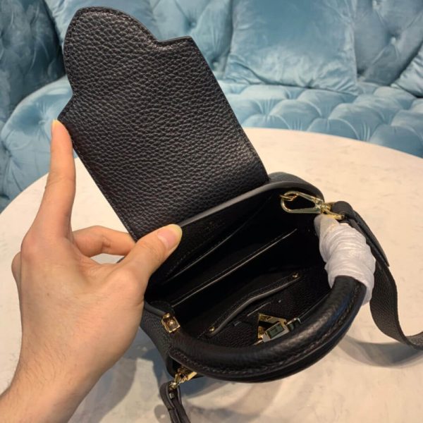 Replica Louis Vuitton Capucines Mini Bag M56071 in Black - Image 14