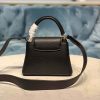 Best Replicas Bags - Replica Louis Vuitton Capucines Mini Bag M56071 in Black Shop For Best Louis Vuitton LV Replica Bags With Cheap Price