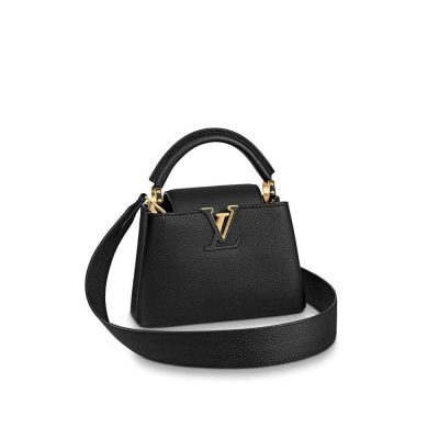 Replica Louis Vuitton Capucines Mini Bag M56071 in Black