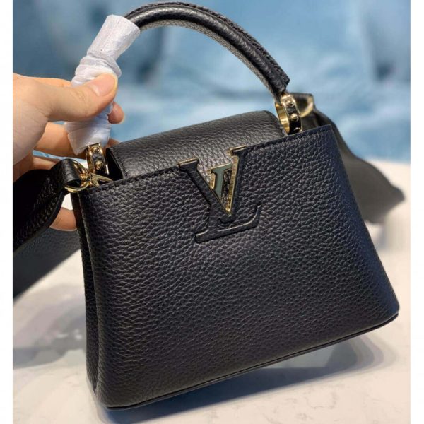 Replica Louis Vuitton Capucines Mini Bag M56071 in Black - Image 7