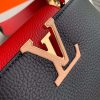 Best Replicas Bags - Louis Vuitton Capucines Mini Black/Red Replica Handbag Shop For Best Louis Vuitton LV Replica Bags With Cheap Price