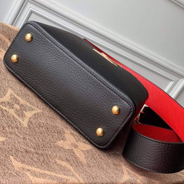 Louis Vuitton Capucines Mini Black/Red Replica Handbag - Image 8