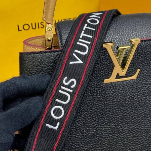 LV Capucines MM M58608 Black/Arizona Beige Replica - Image 7