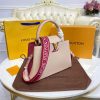 Best Replicas Bags - Replica LV Capucines MM Eggshell & Lie De Vin Red Bag Shop For Best Louis Vuitton LV Replica Bags With Cheap Price