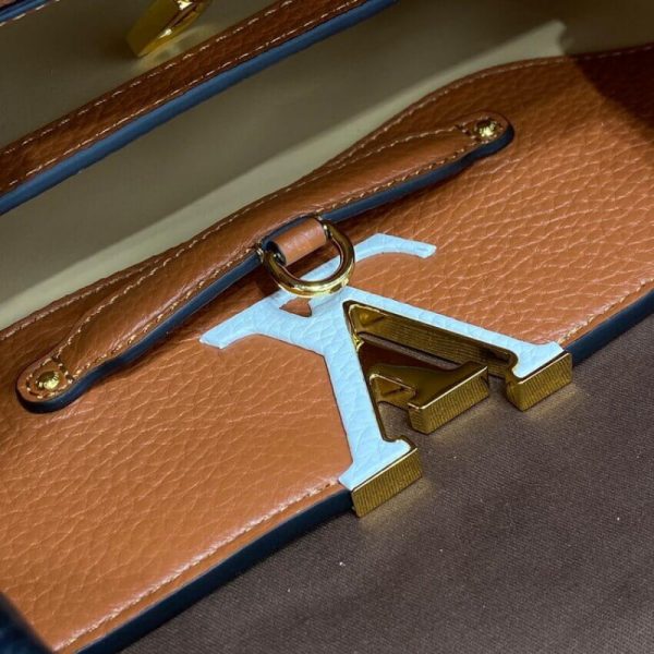 Replica LV Capucines Mm M59020 Gold/Noir Handbag - Image 15