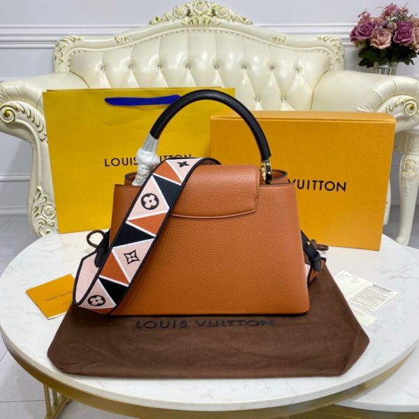 Replica LV Capucines Mm M59020 Gold/Noir Handbag - Image 3