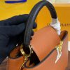 Best Replicas Bags - Replica LV Capucines Mm M59020 Gold/Noir Handbag Shop For Best Louis Vuitton LV Replica Bags With Cheap Price