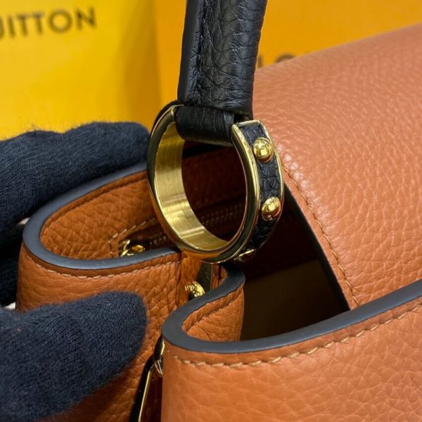 Replica LV Capucines Mm M59020 Gold/Noir Handbag - Image 6