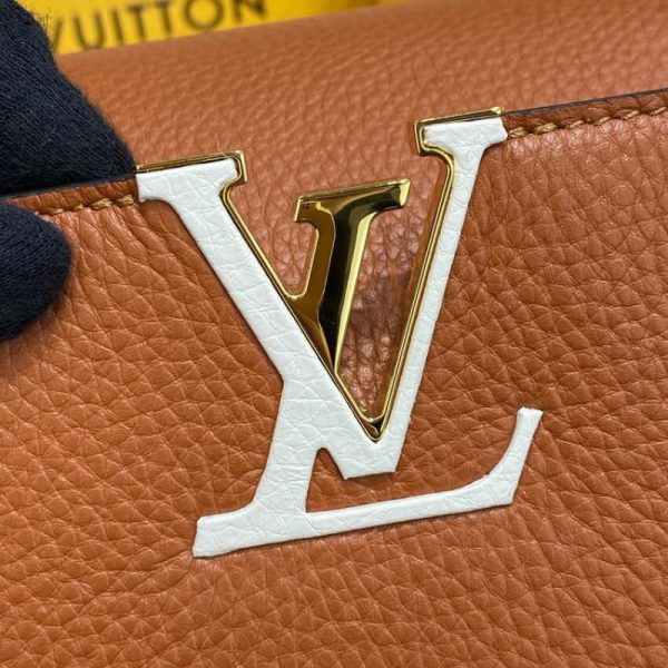 Replica LV Capucines Mm M59020 Gold/Noir Handbag - Image 7