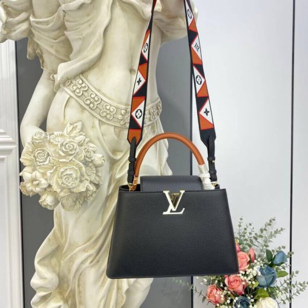 Replica Louis Vuitton Capucines MM Noir Rouge M59020 - Image 2