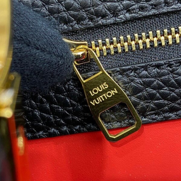 Replica Louis Vuitton Capucines MM Noir Rouge M59020 - Image 16