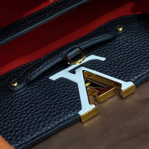 Replica Louis Vuitton Capucines MM Noir Rouge M59020 - Image 17