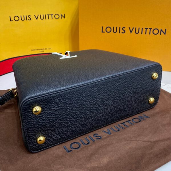 Replica Louis Vuitton Capucines MM Noir Rouge M59020 - Image 6