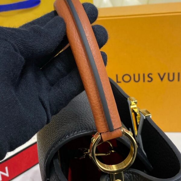 Replica Louis Vuitton Capucines MM Noir Rouge M59020 - Image 7