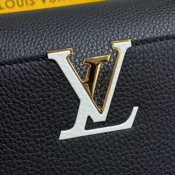 Replica Louis Vuitton Capucines MM Noir Rouge M59020 - Image 8